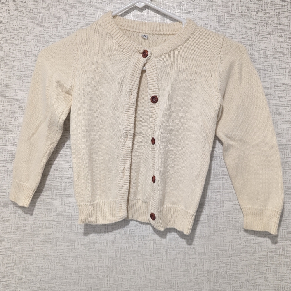 Cream cardigan girls size 6